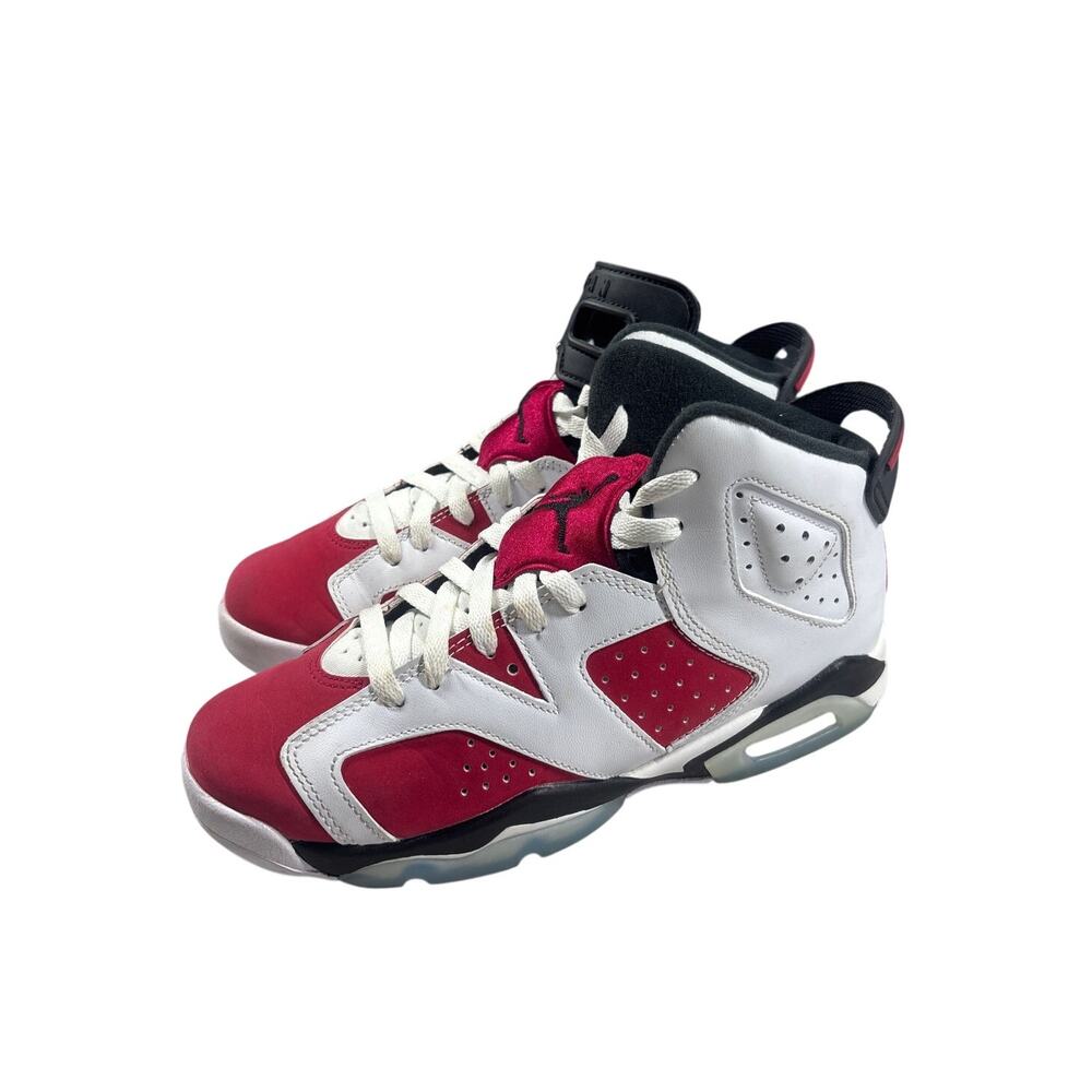 Nike Air Jordan 6 Retro Carmine 2021 GS Sneaker Yourth 6.5Y Red White 384665-106